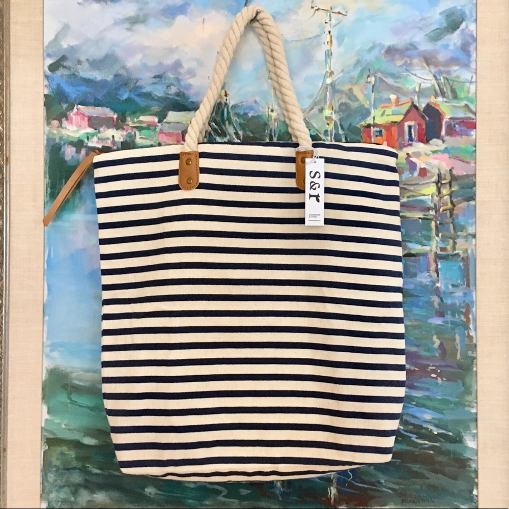 NWT!!! LAST CHANCE! ⚓️striped beach bag⛵️